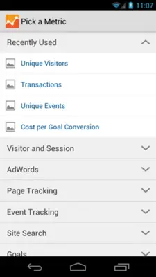 Google Analytics android App screenshot 0